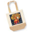 Shopper bag juta e cotone canvas con stampa d’autore firmata Massimiliano Bardi - Ikona Studio Stampa Digitale